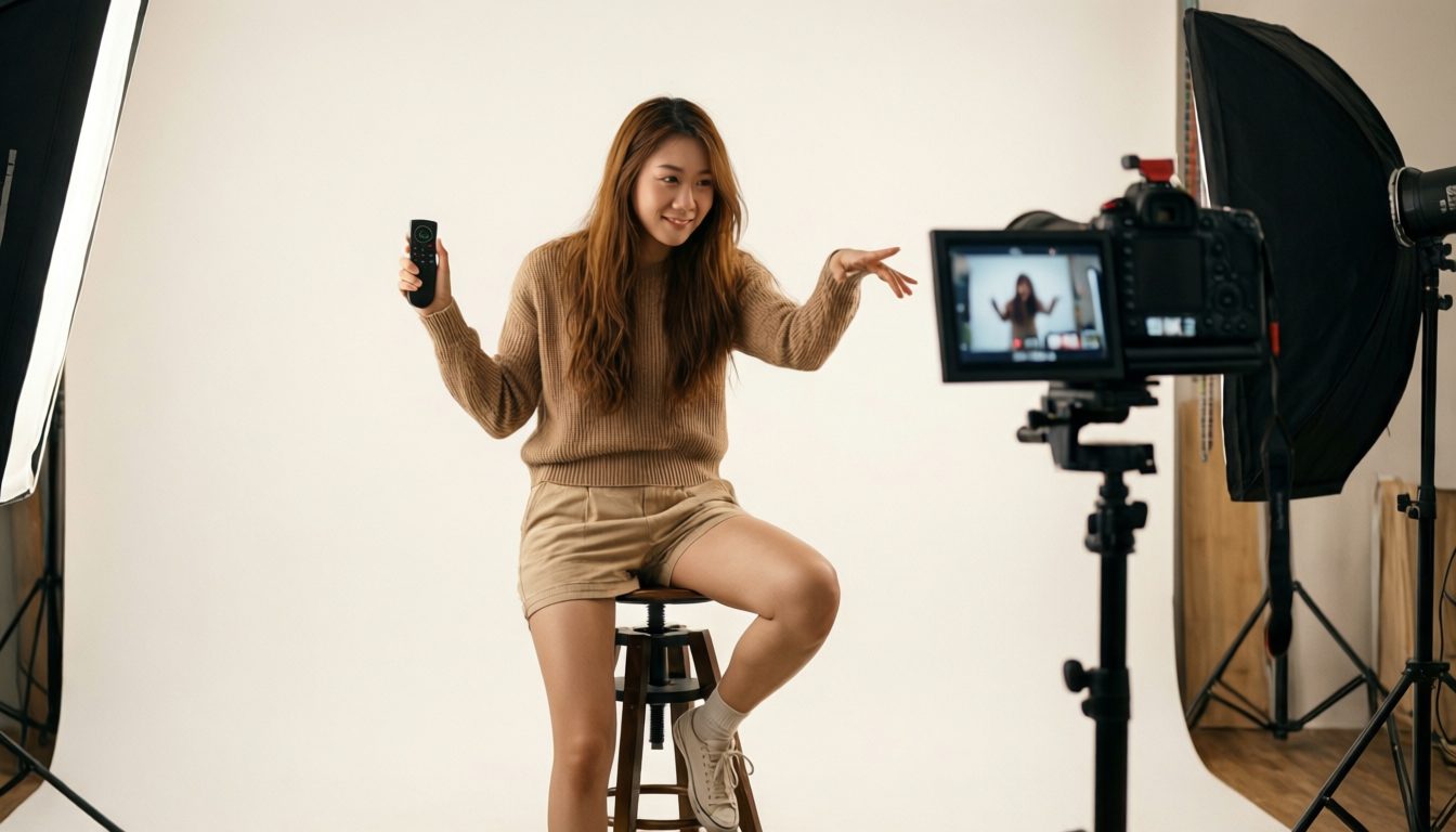 How to Pose in a Self Photo Studio